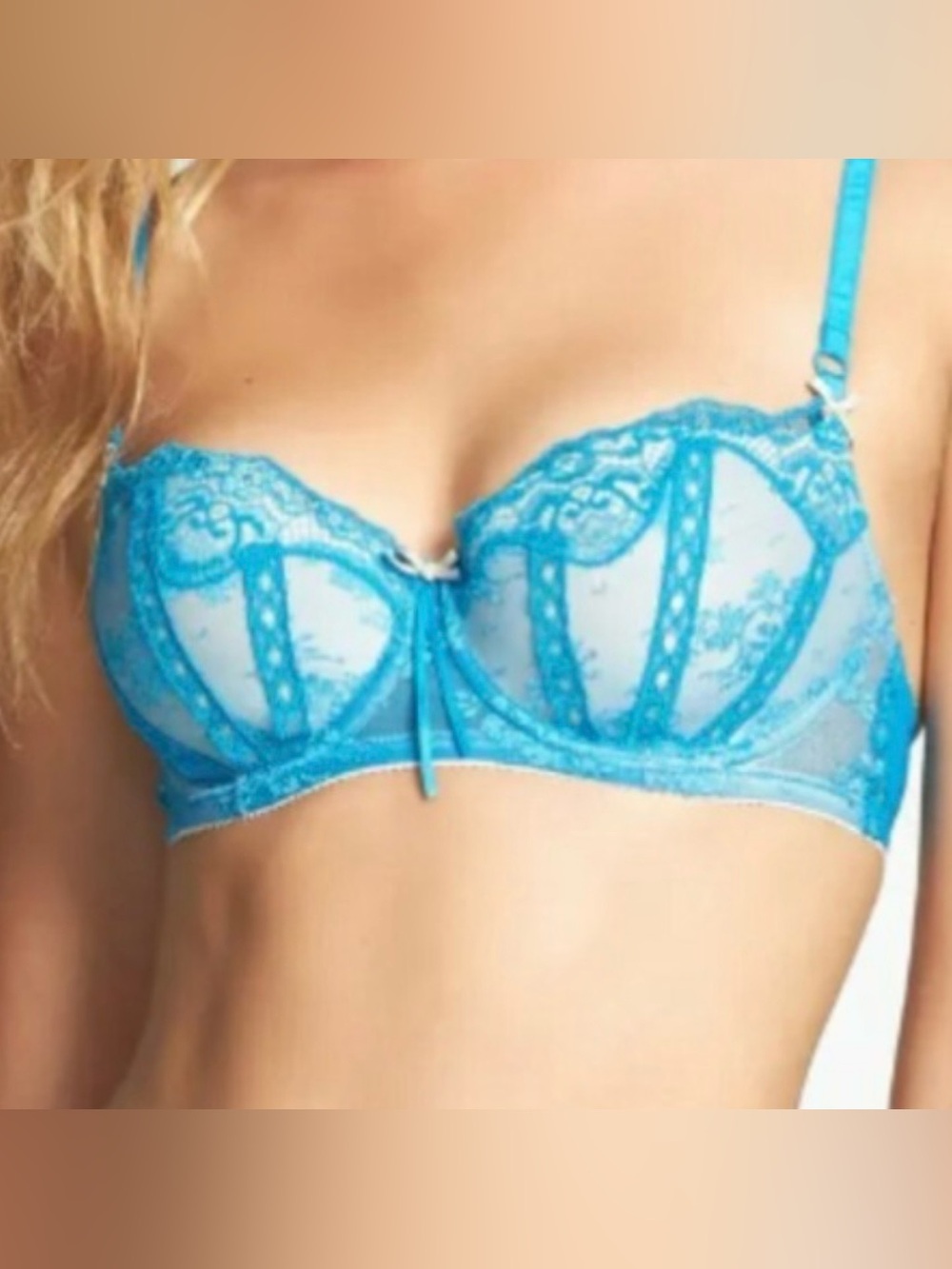 Elle Macpherson Molded Bra Style French Flavor, Turquoise, 36D